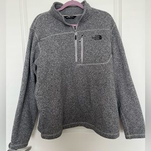 North Face 1/4 Zip Grey